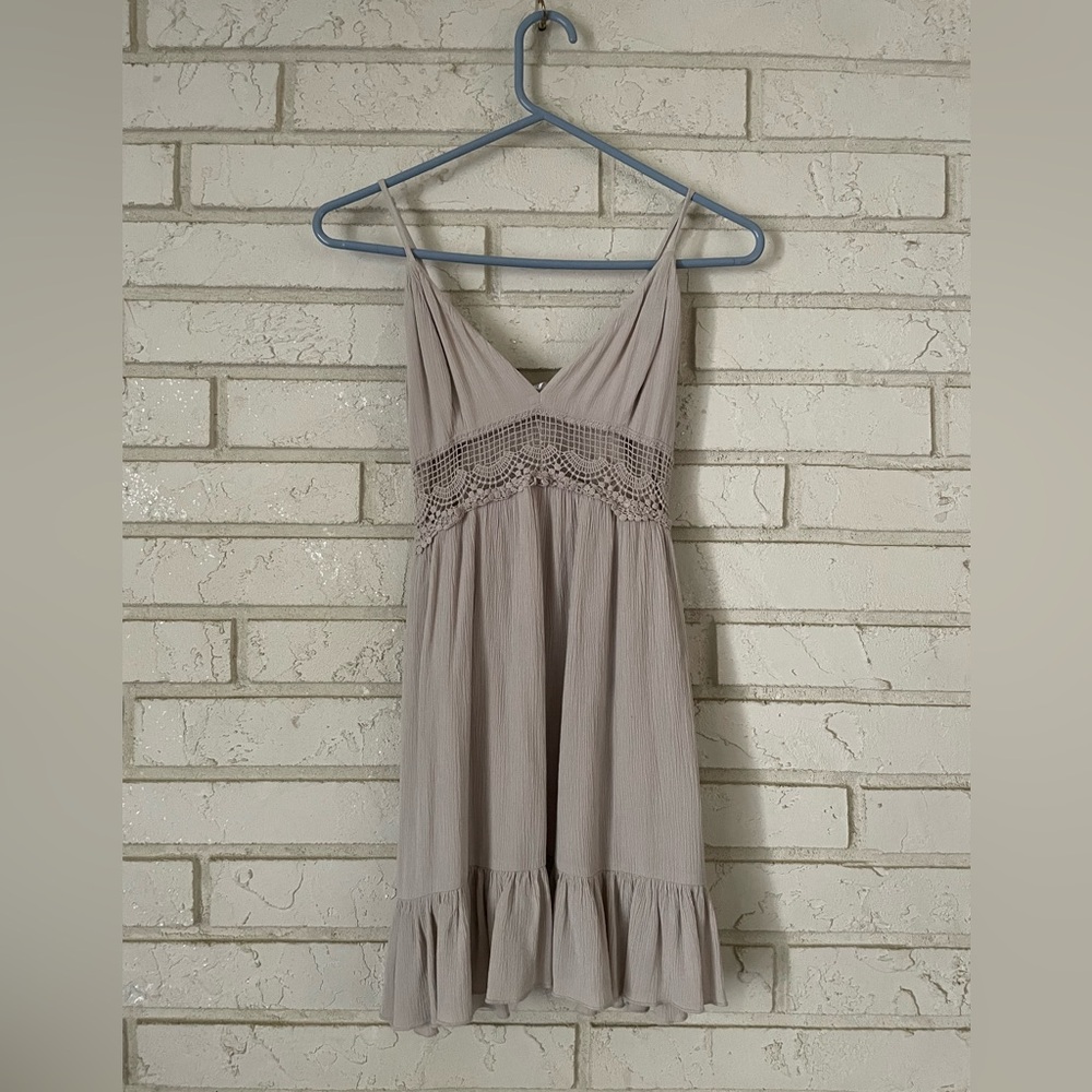 Garage - Small - Beige, Tan Mini Dress